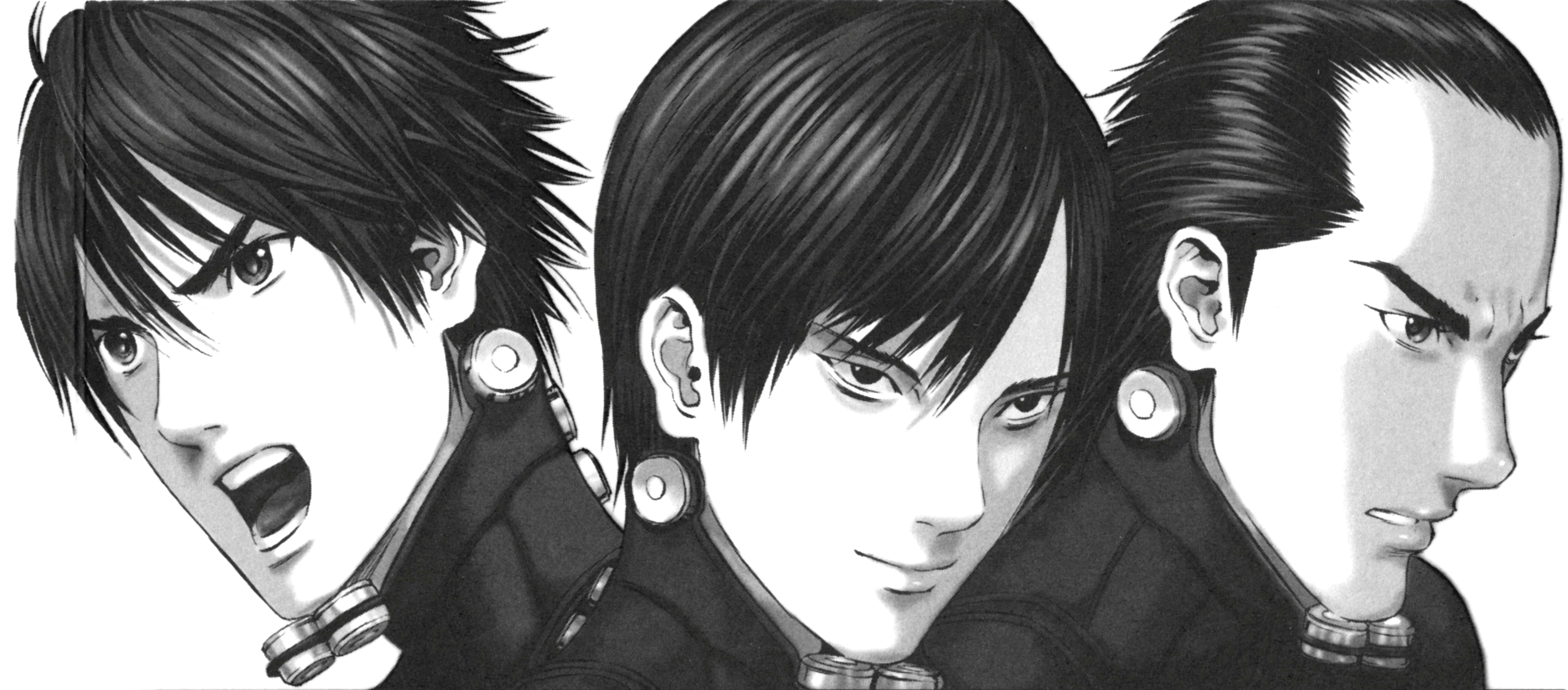 Joichiro Nishi, manga character expressions, black and white composition, 5K Desktop Wallpaper