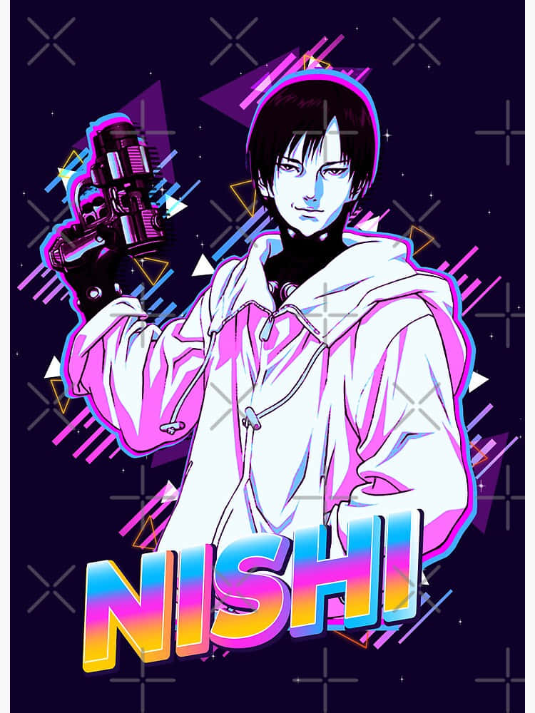 Joichiro Nishi, anime character, white hoodie, SD Phone Wallpaper