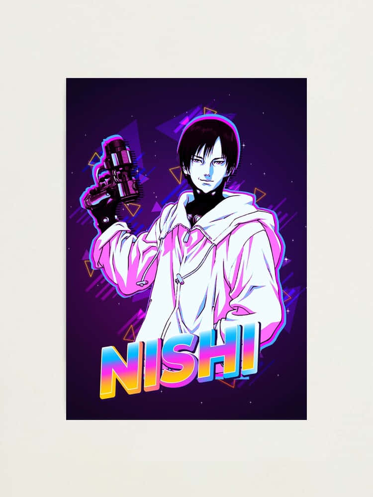 Joichiro Nishi, anime character, white hoodie, SD Phone Wallpaper