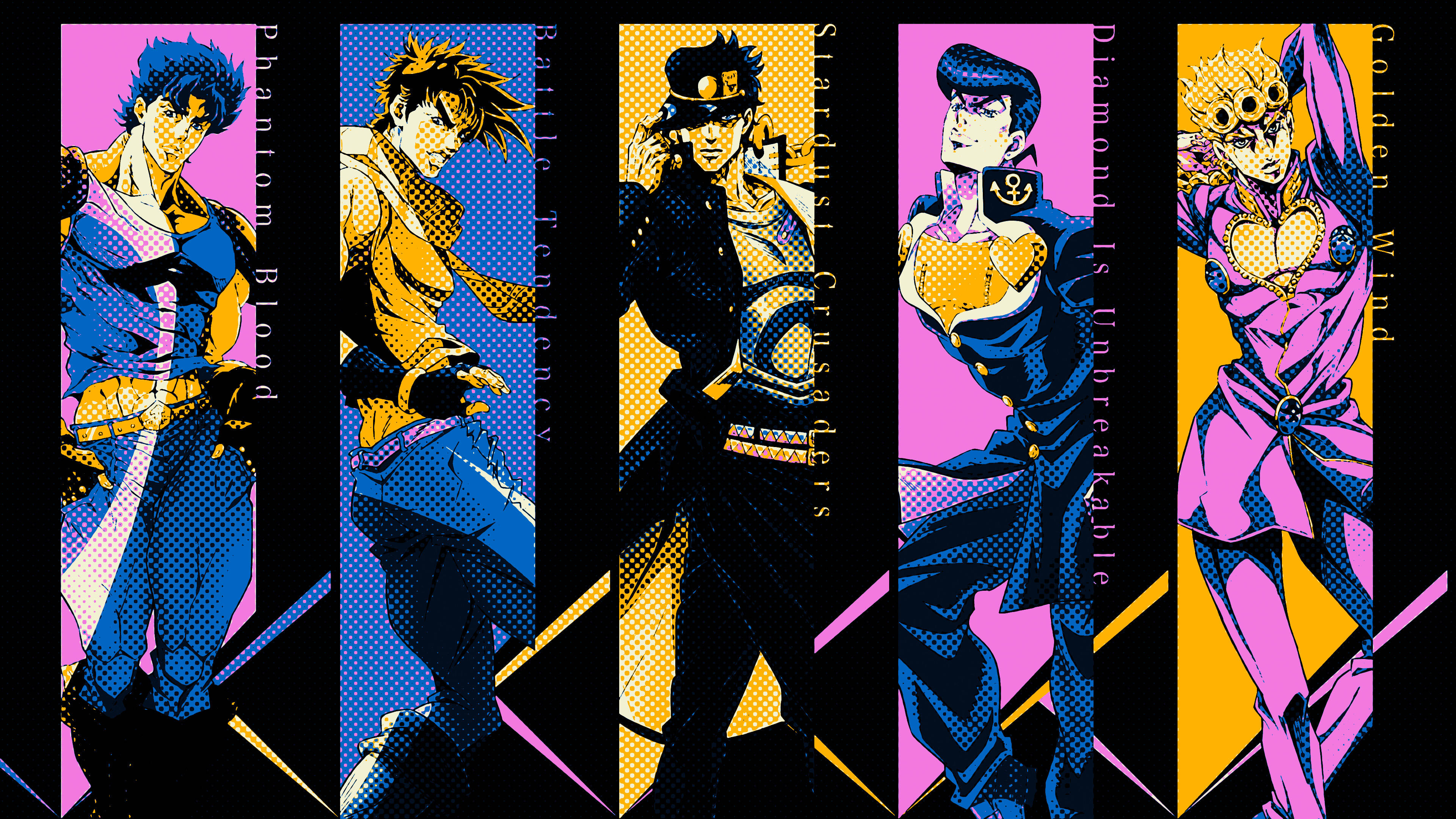 Jojo 4K, retro style, pop-art style, 4K Desktop Wallpaper