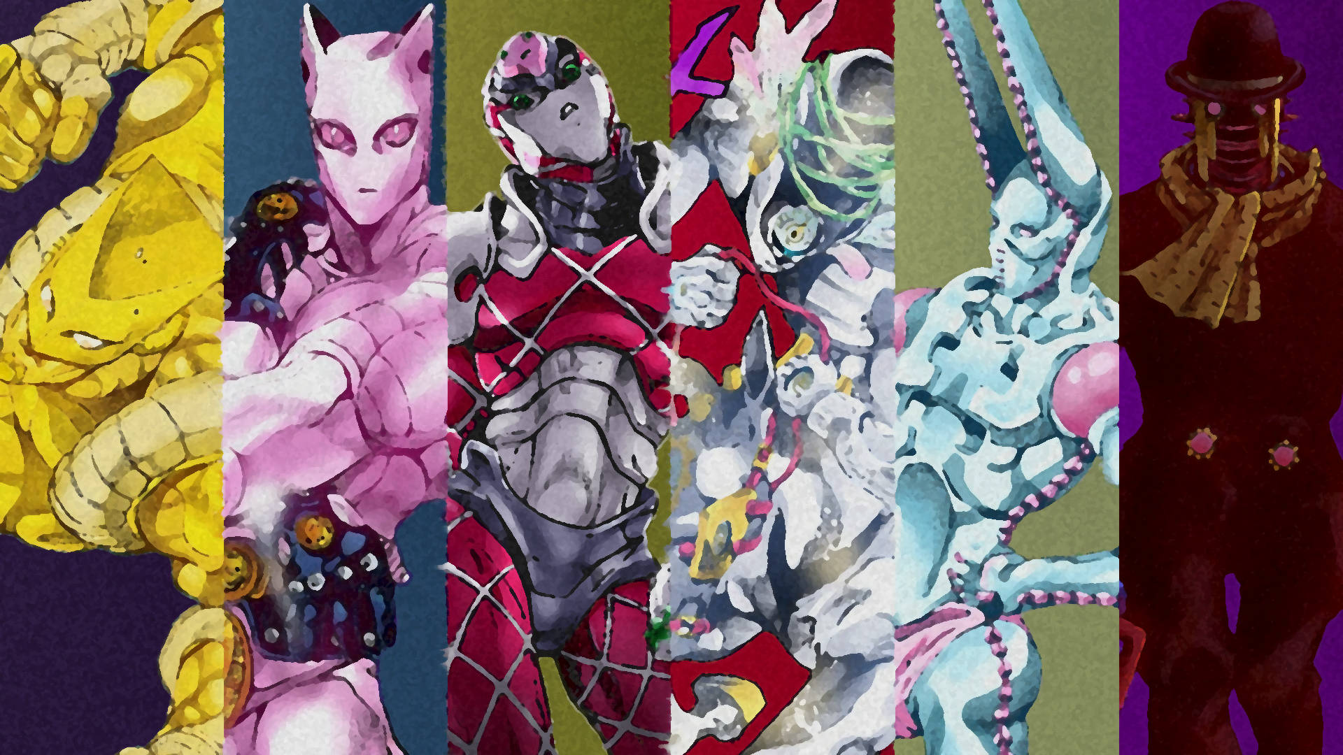 Jojo 4K, humanoid characters, stylized anime characters, Full HD Desktop Wallpaper