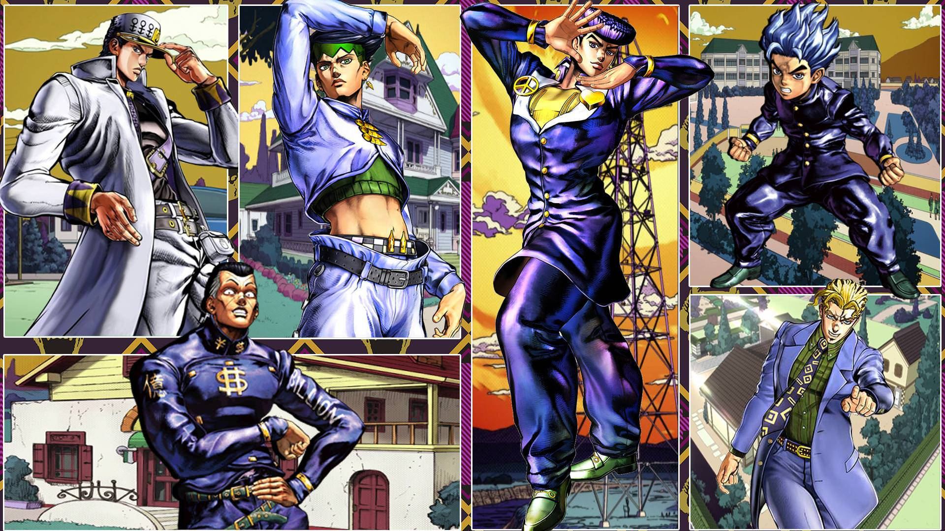 Jojo 4K, anime characters, dynamic poses, Full HD Desktop Wallpaper