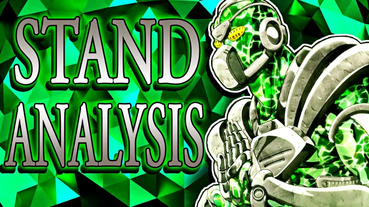 Jojo's Bizarre Adventure Atum, green glowing armored Stand, headphones, HD Desktop Wallpaper