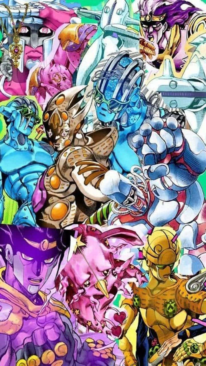 Jojos Bizarre Adventure, iPhone, anime characters, HD Phone Wallpaper