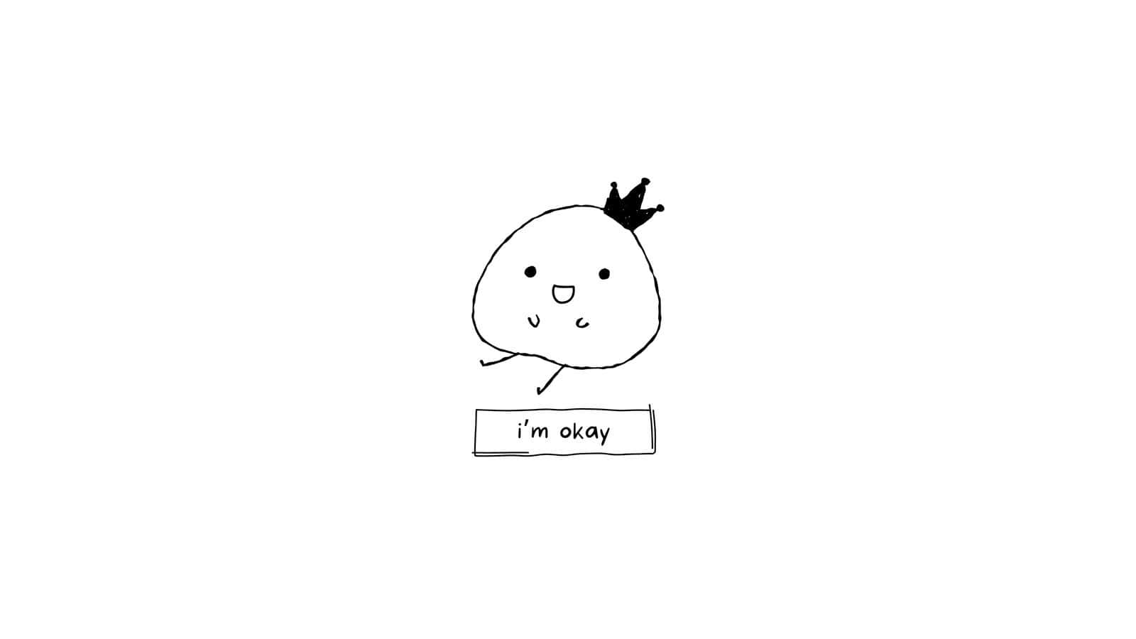 Joke Bear, round character, crown, HD Desktop Wallpaper