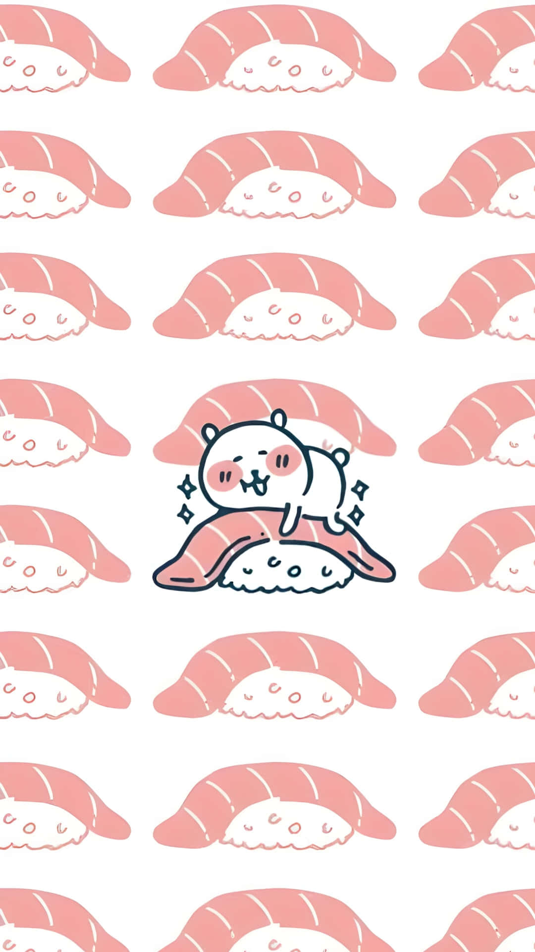 Joke Bear, sushi, pink sushi roll, Full HD Phone Wallpaper