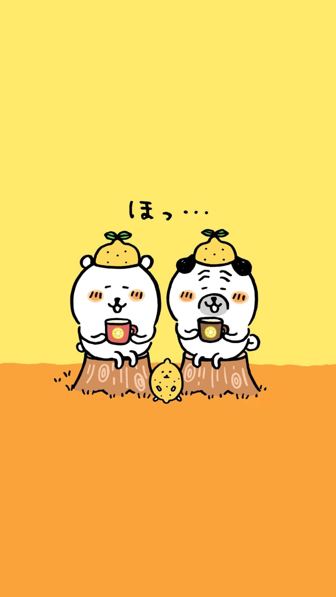 Joke Bear, cozy tea time, white cartoon bears, Full HD Phone Wallpaper