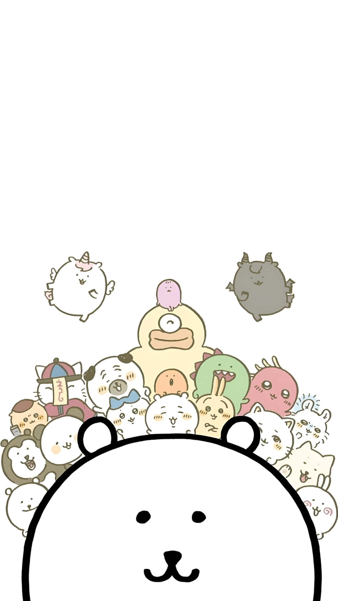 Joke Bear, cartoon animals, white bear, Full HD Phone Wallpaper