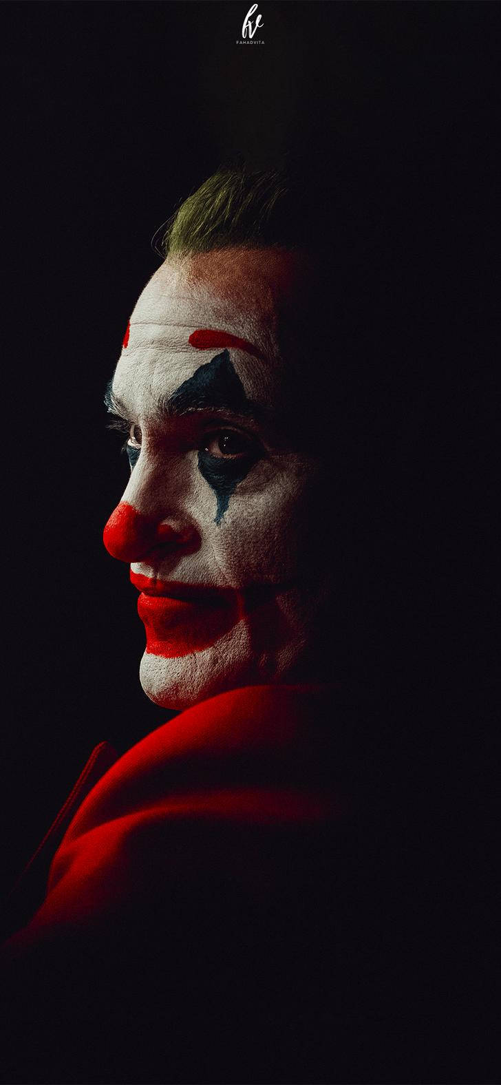 Joker 2019, white face paint, red lips, HD Phone Wallpaper