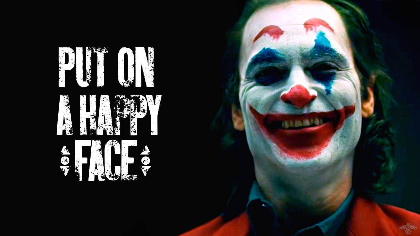 Joker 2019, clown makeup, wide grin, HD Desktop Wallpaper