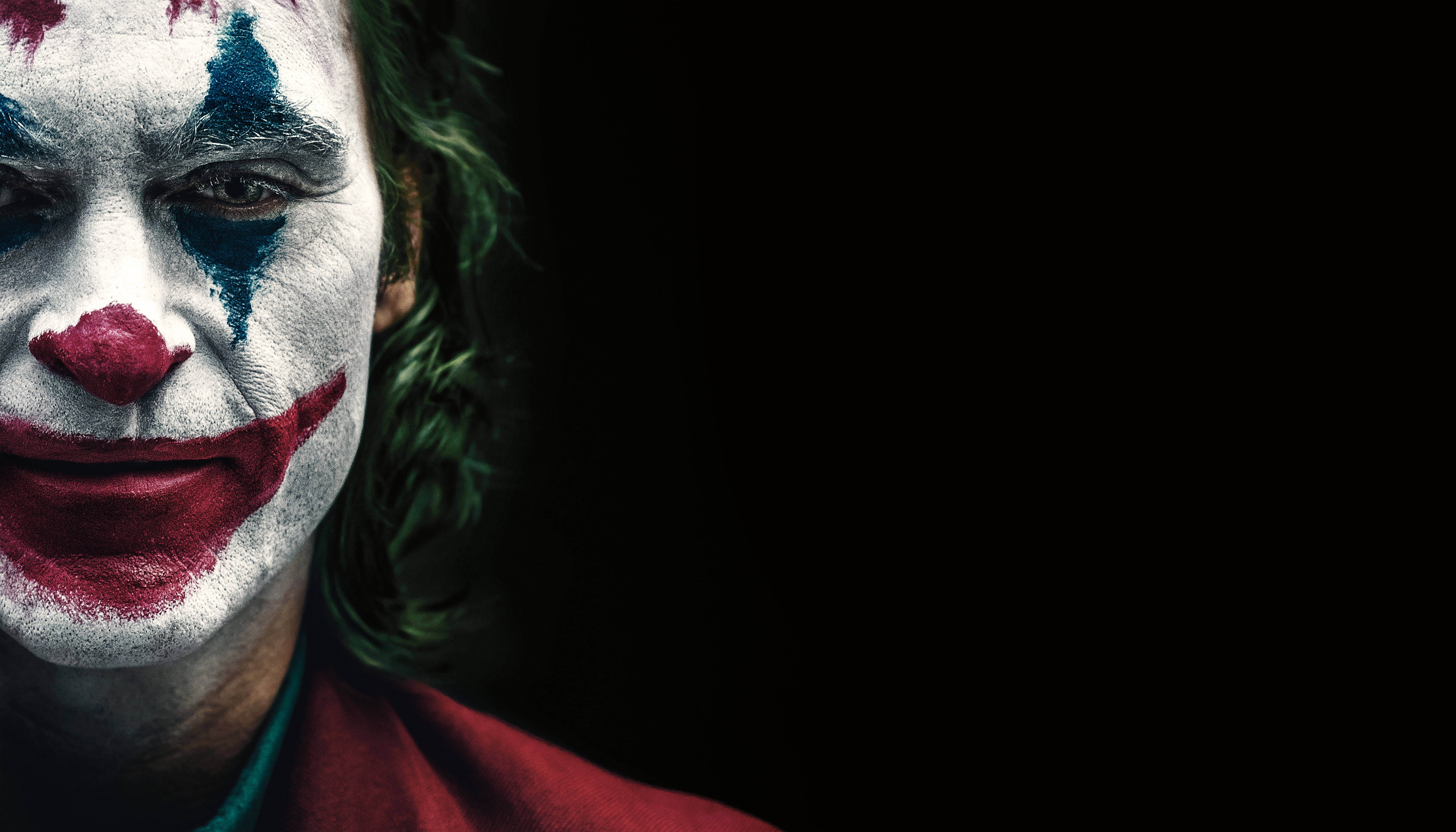 Joker 2020, white face paint, red lips, 5K Desktop Wallpaper