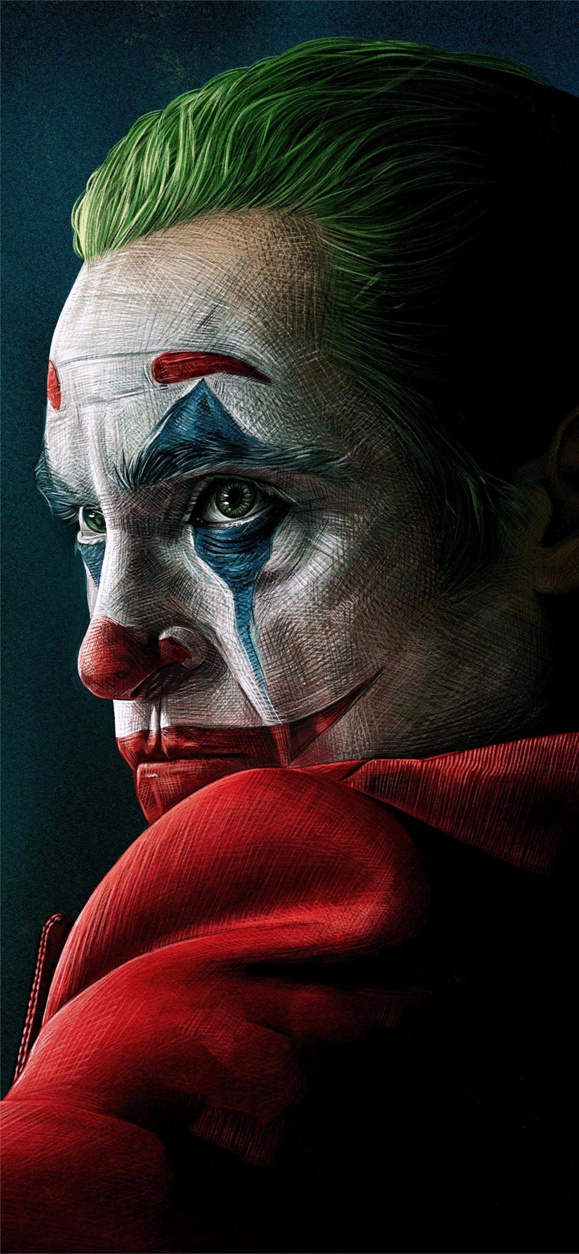 Joker, 4K Resolution, green hair, 4K Phone Wallpaper