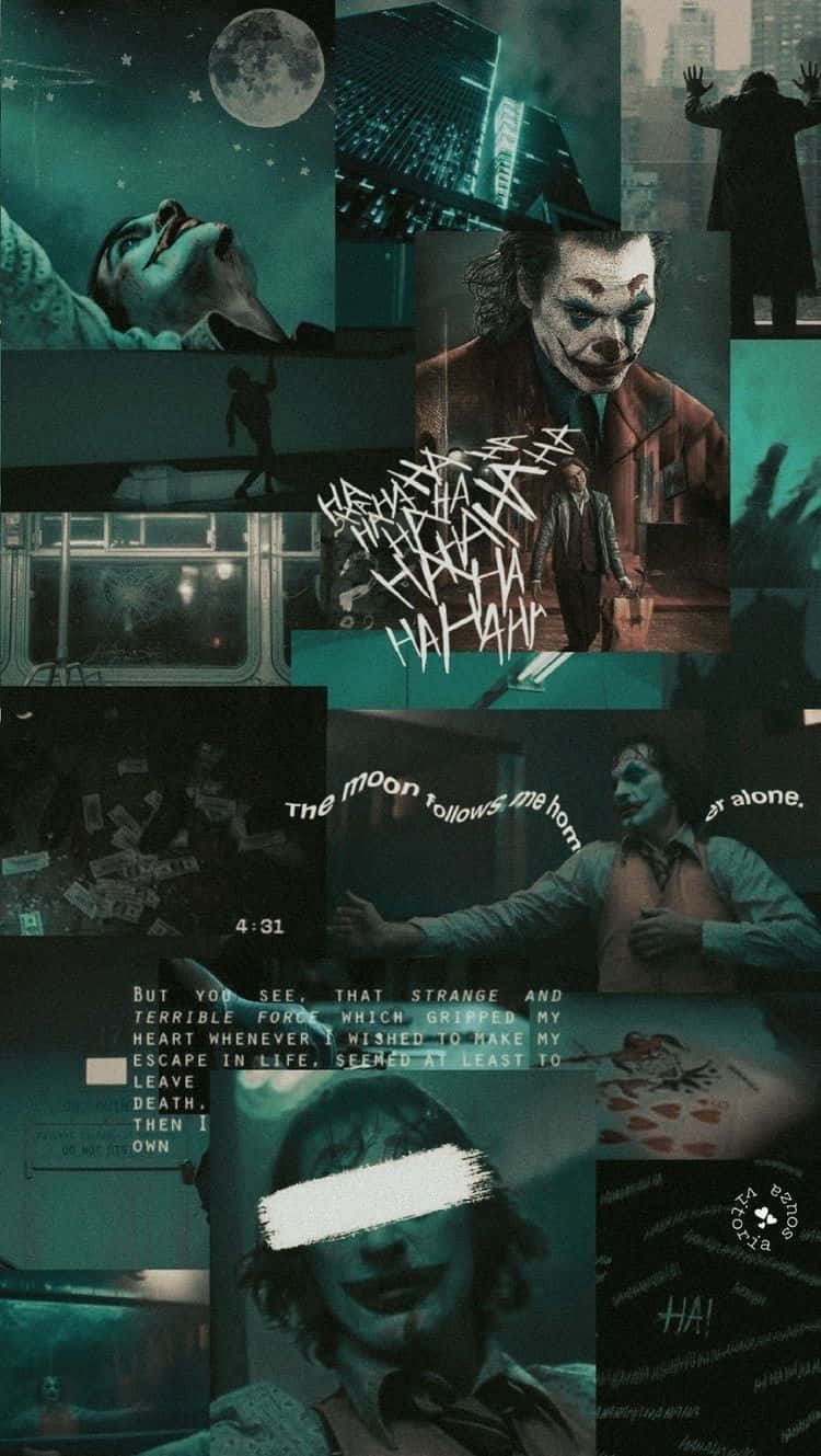 Joker Aesthetic, teal-toned, Joker scenes, HD Phone Wallpaper