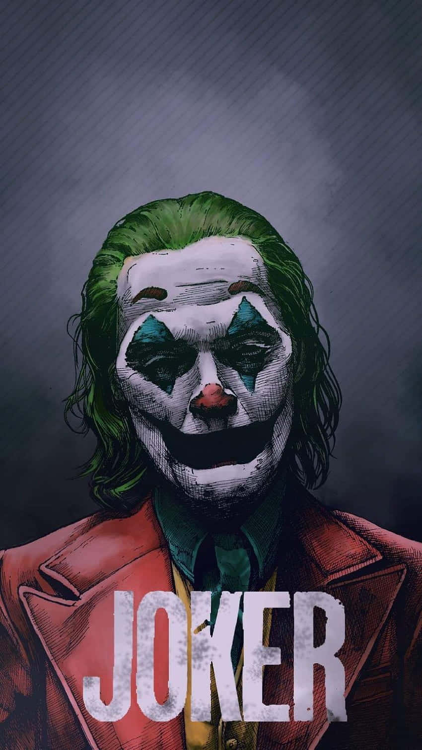 Joker, green hair, white face, HD Phone Wallpaper