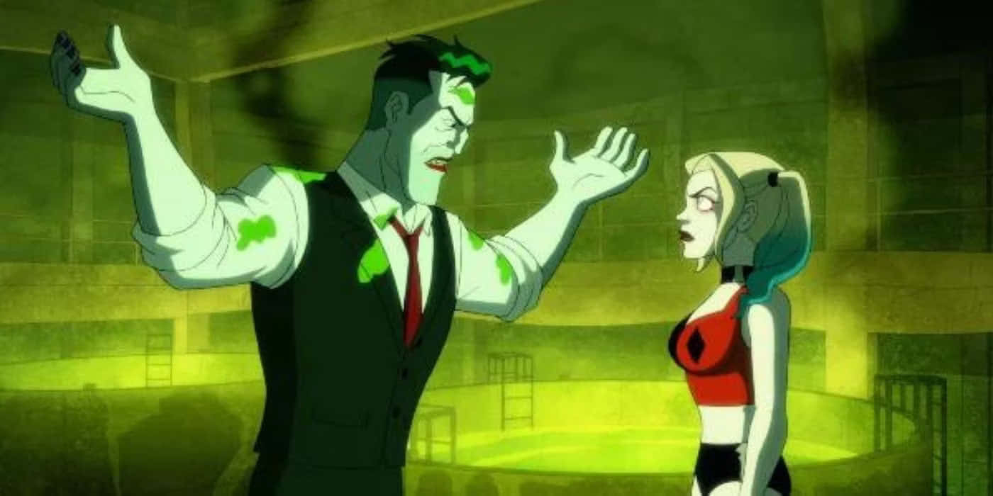 Joker, Harley Quinn, green-lit, HD Desktop Wallpaper