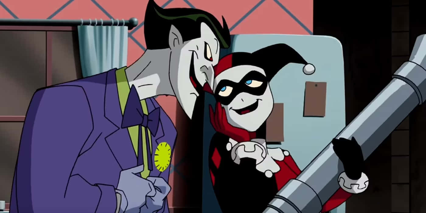 Joker, Harley Quinn, dimly lit room, HD Desktop Wallpaper