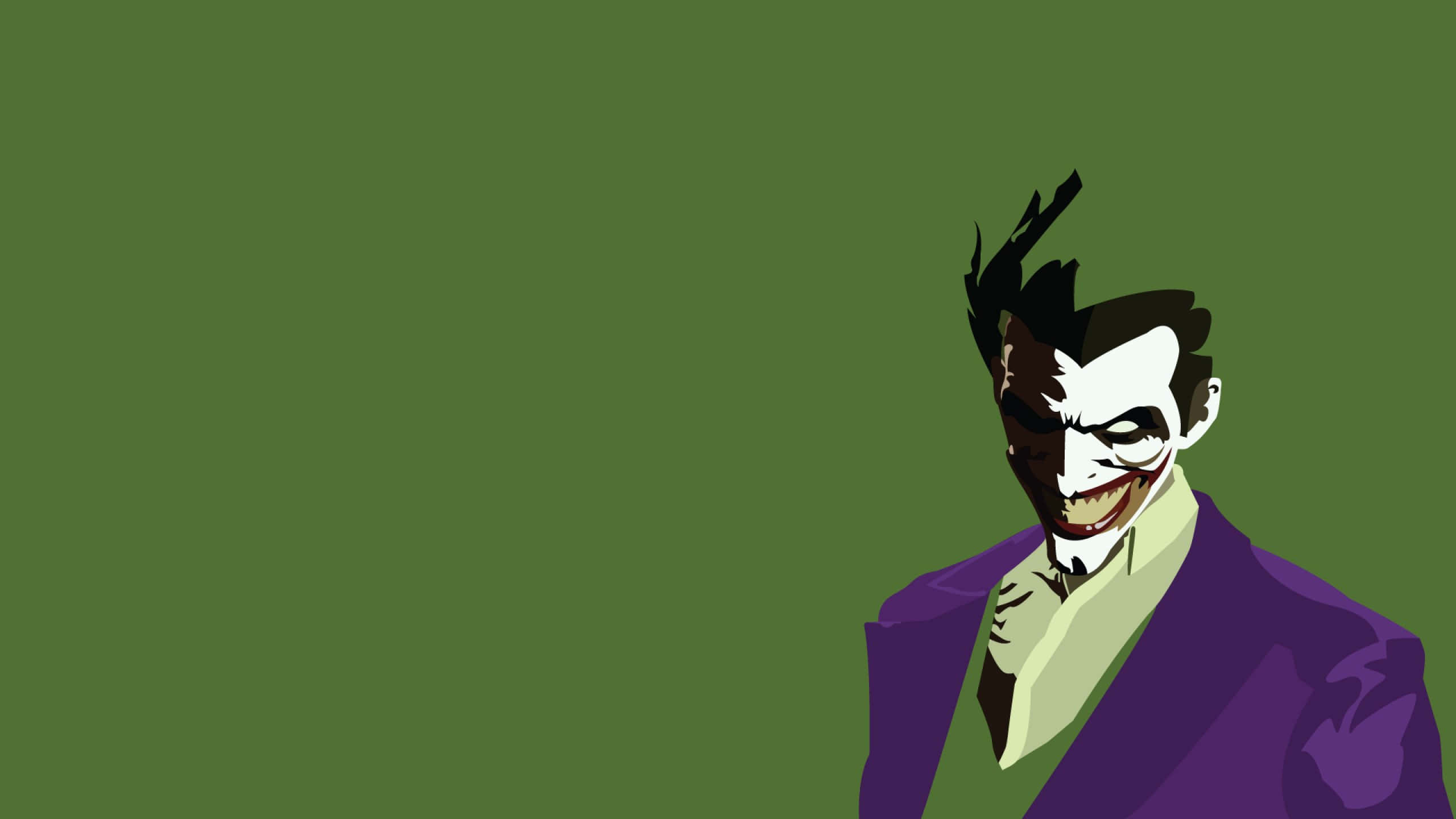 The Joker, classic comic book layout, spiky hair, 2K Desktop Wallpaper