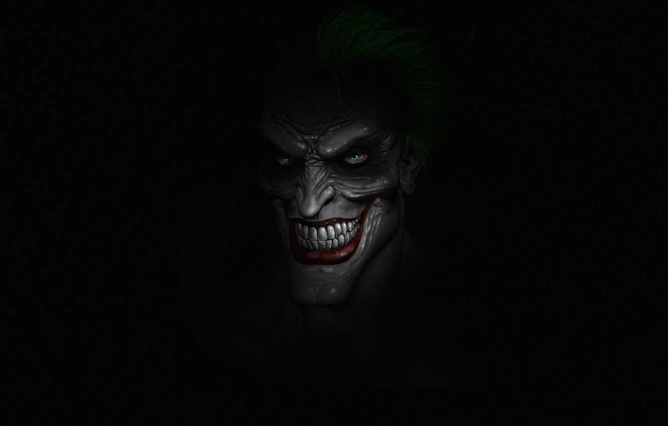 Joker, glowing eyes, green hair, HD Desktop Wallpaper
