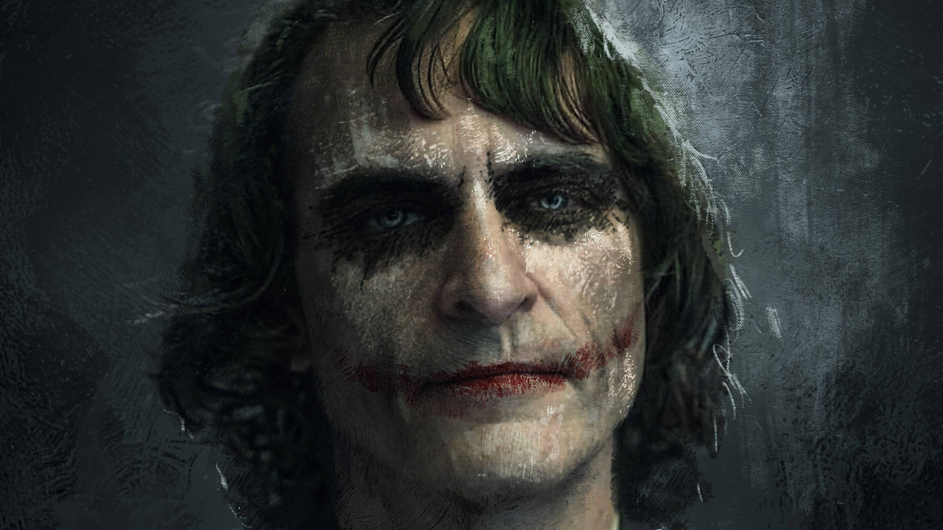 Joker, 2020, smeared white face paint, Full HD Desktop Wallpaper