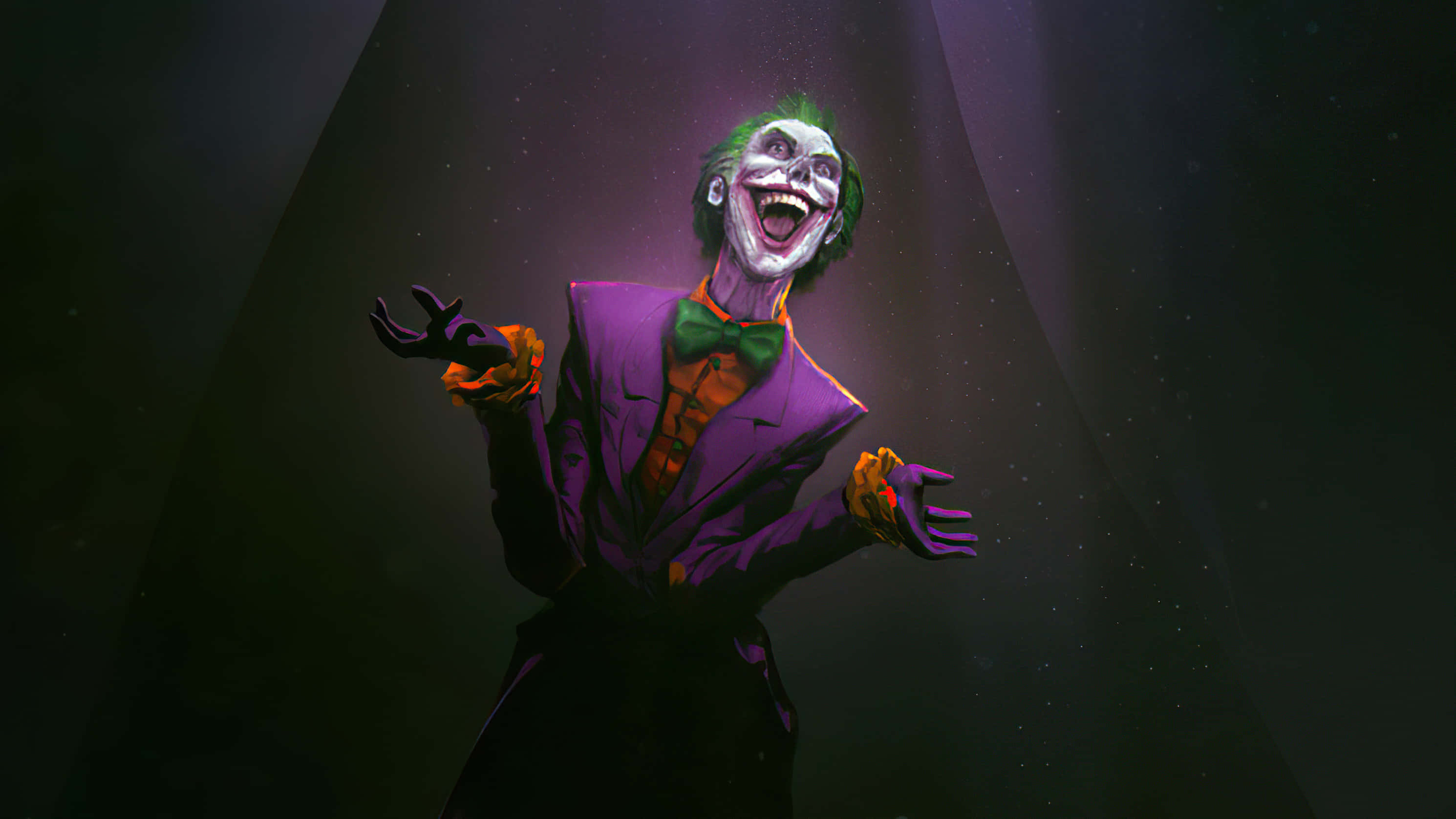 Joker, purple suit, green bowtie, 2K Desktop Wallpaper