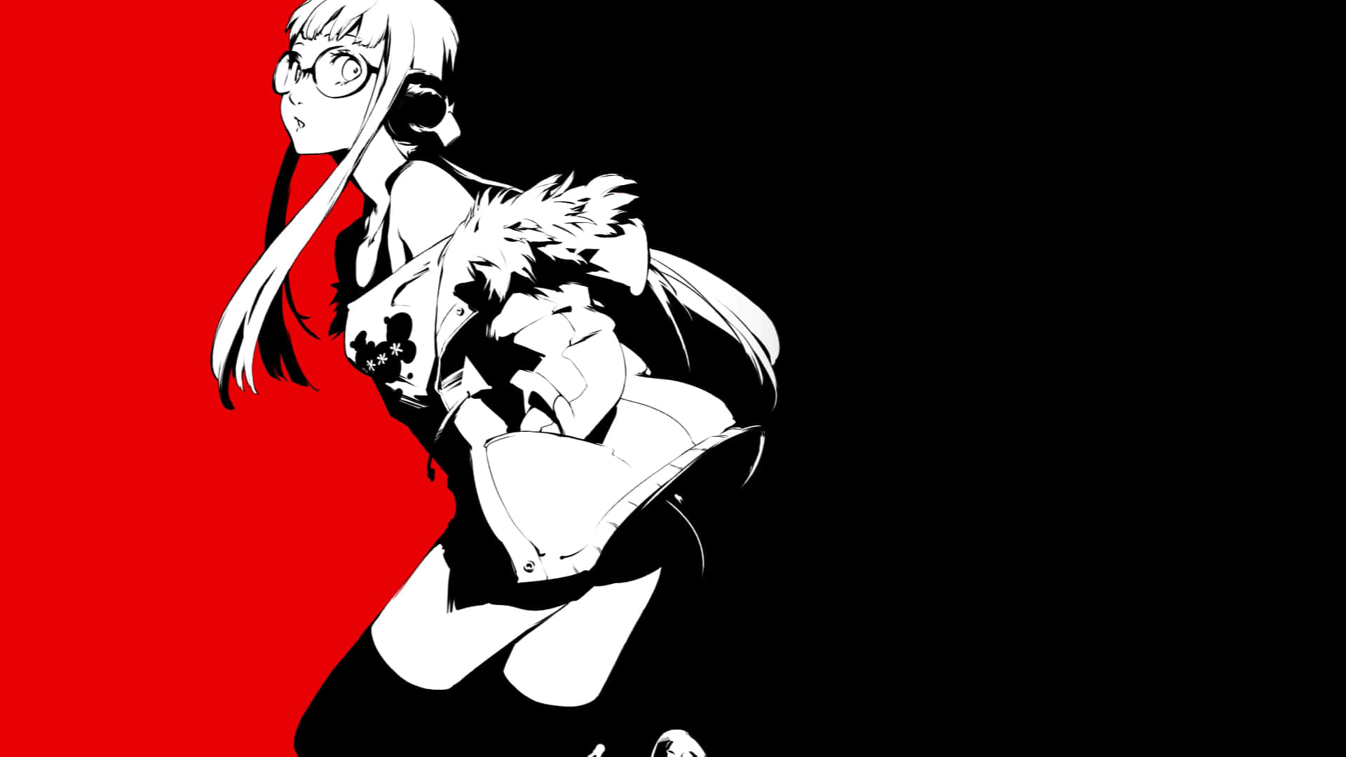 Joker, Persona 5, anime girl, Full HD Desktop Wallpaper
