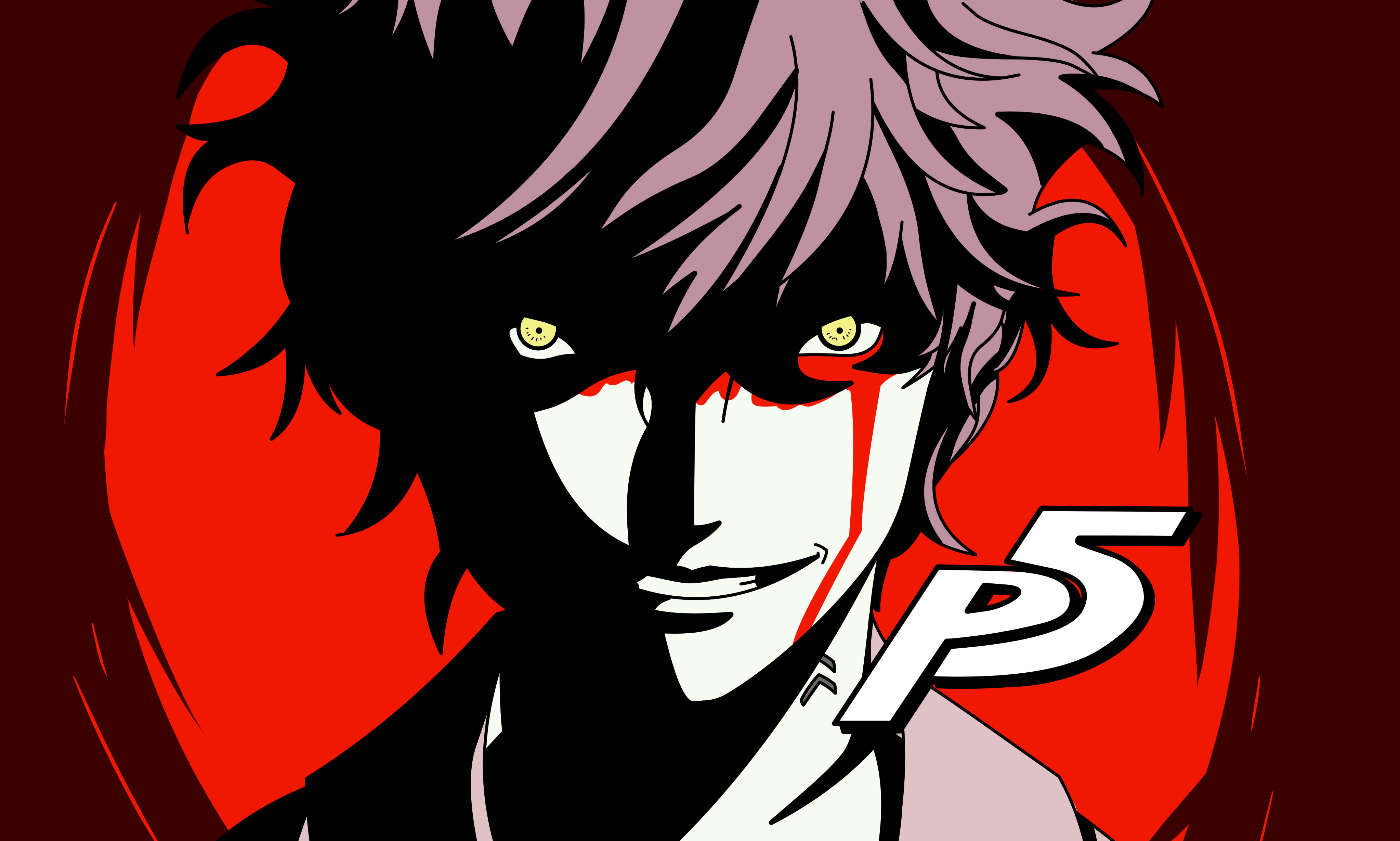 Persona 5, Joker, purple hair, 4K Desktop Wallpaper