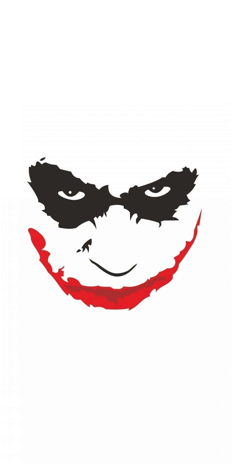 Joker, white background, black eyes, HD Phone Wallpaper