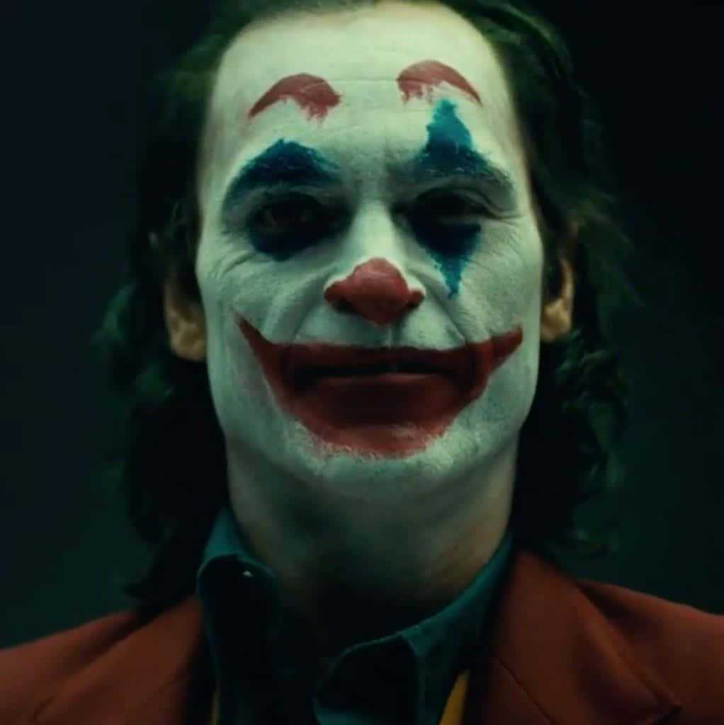 Joker Pfp, white face paint, red lips, SD Phone Wallpaper