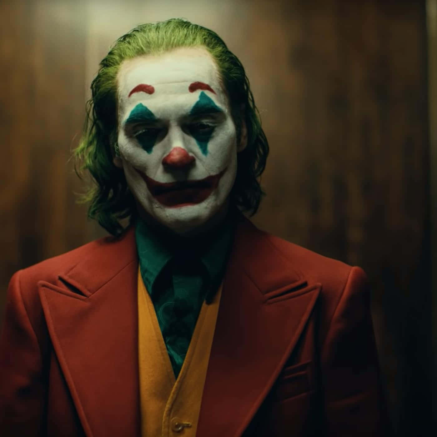 Joker, clown makeup, green hair, HD Desktop Wallpaper