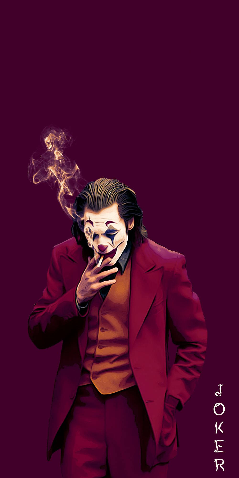 Joker Phone, iconic red suit, Joker, Full HD Phone Wallpaper