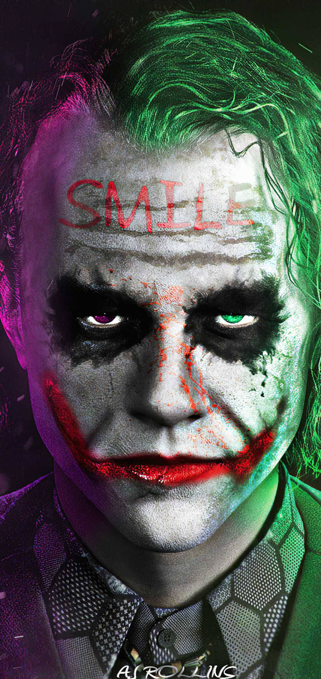 Joker Phone, Joker, green hair, Full HD Phone Wallpaper