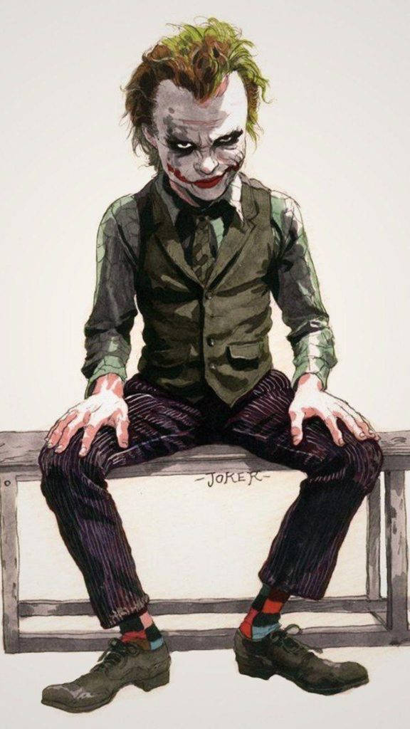 Joker Phone, Joker, green vest, SD Phone Wallpaper
