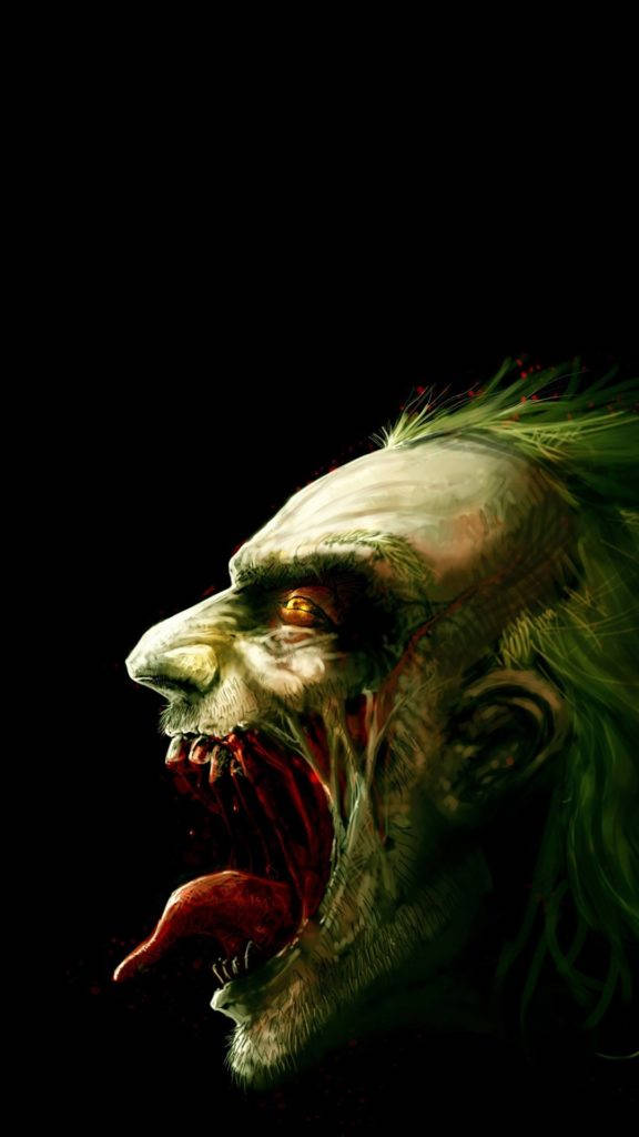 Joker Phone, Joker, green hair, SD Phone Wallpaper