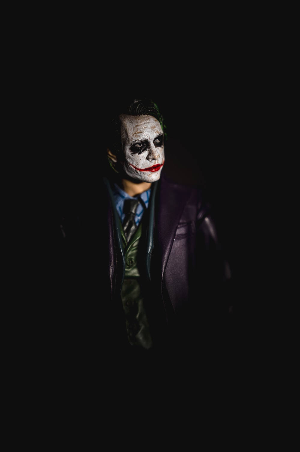 Joker Phone, purple suit, white face paint, HD Phone Wallpaper