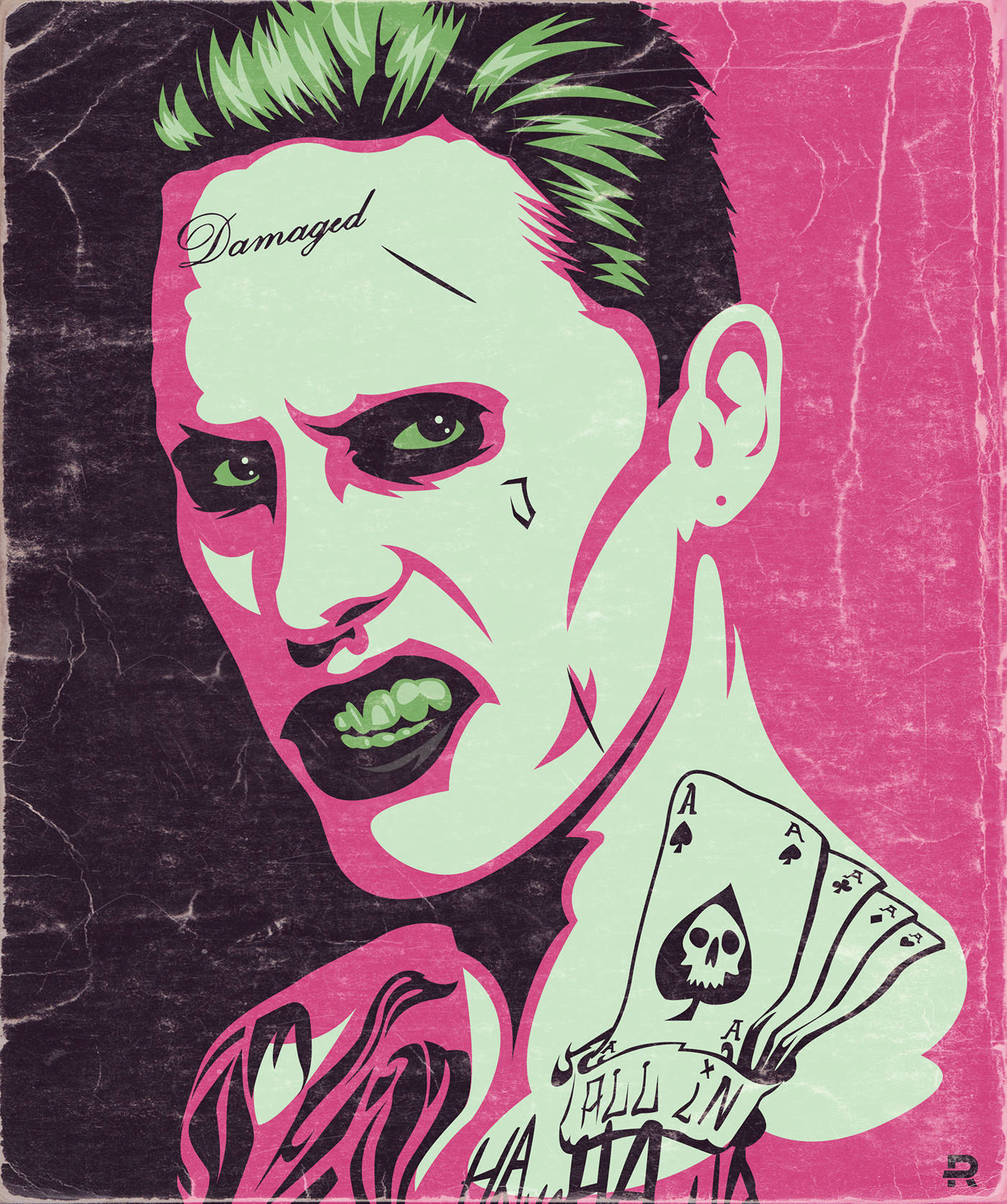 Joker Phone, Joker, green hair, HD Phone Wallpaper