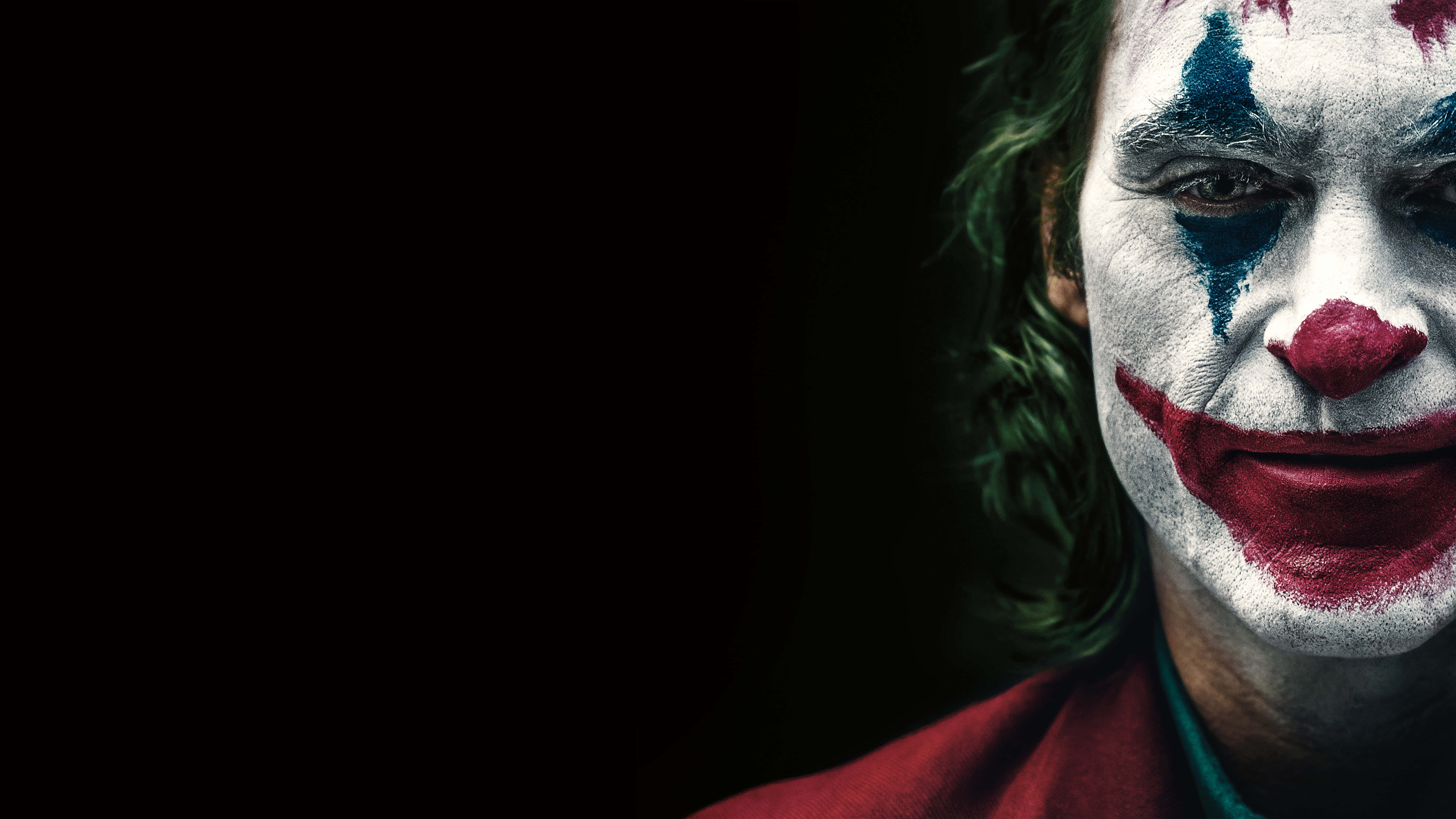 Joker, red lips, white face paint, 8K Desktop Wallpaper