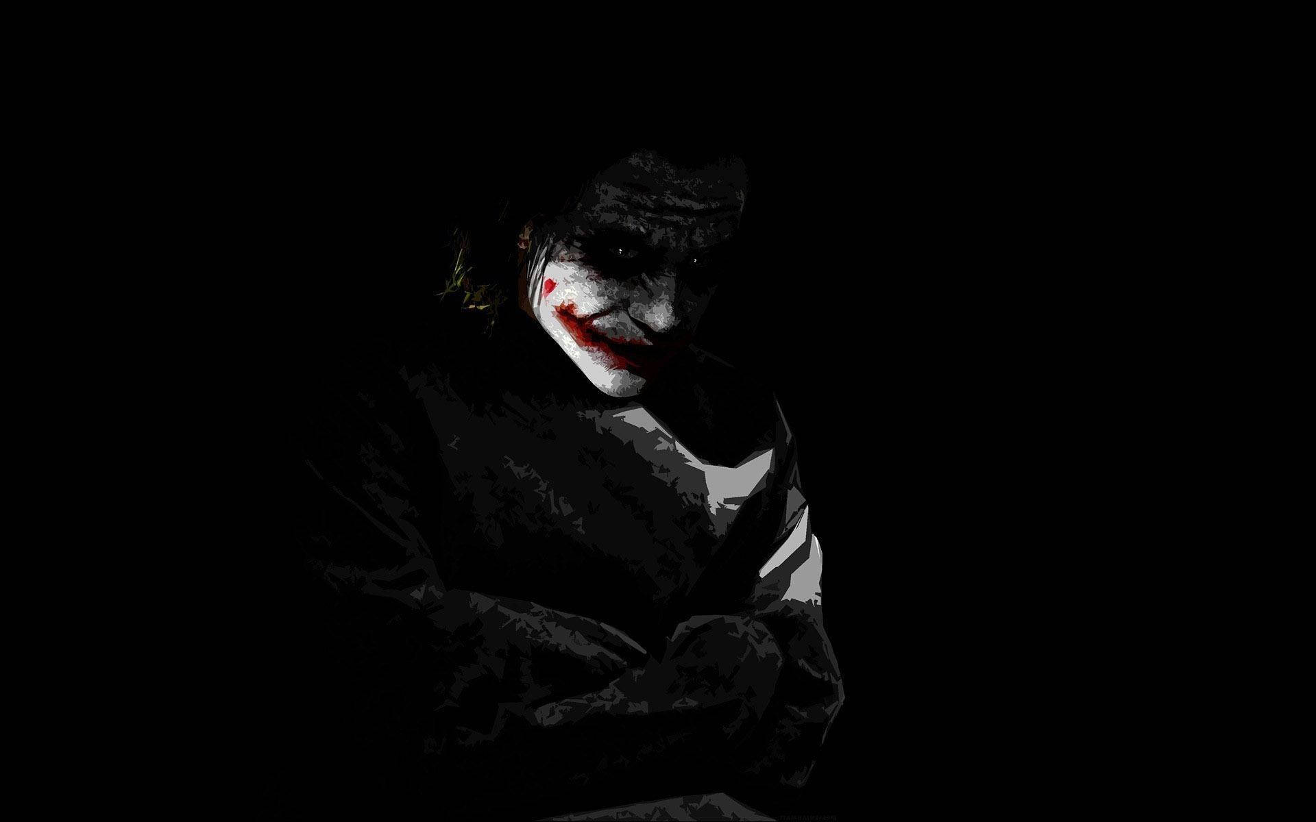 Joker, white face, red lips, Full HD Desktop Wallpaper