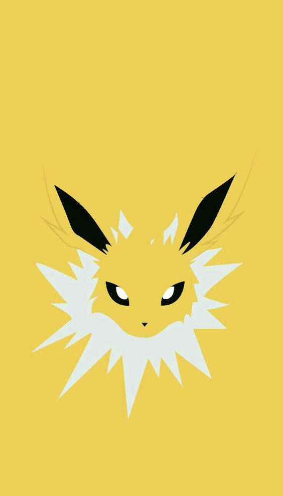 Jolteon, yellow Eevee, white spiked fur, SD Phone Wallpaper