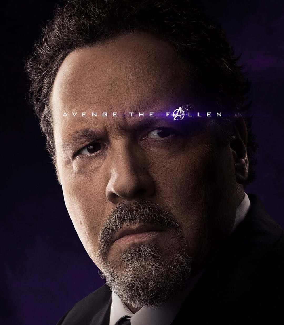 Jon Favreau, dark purple background, glowing text, SD Phone Wallpaper