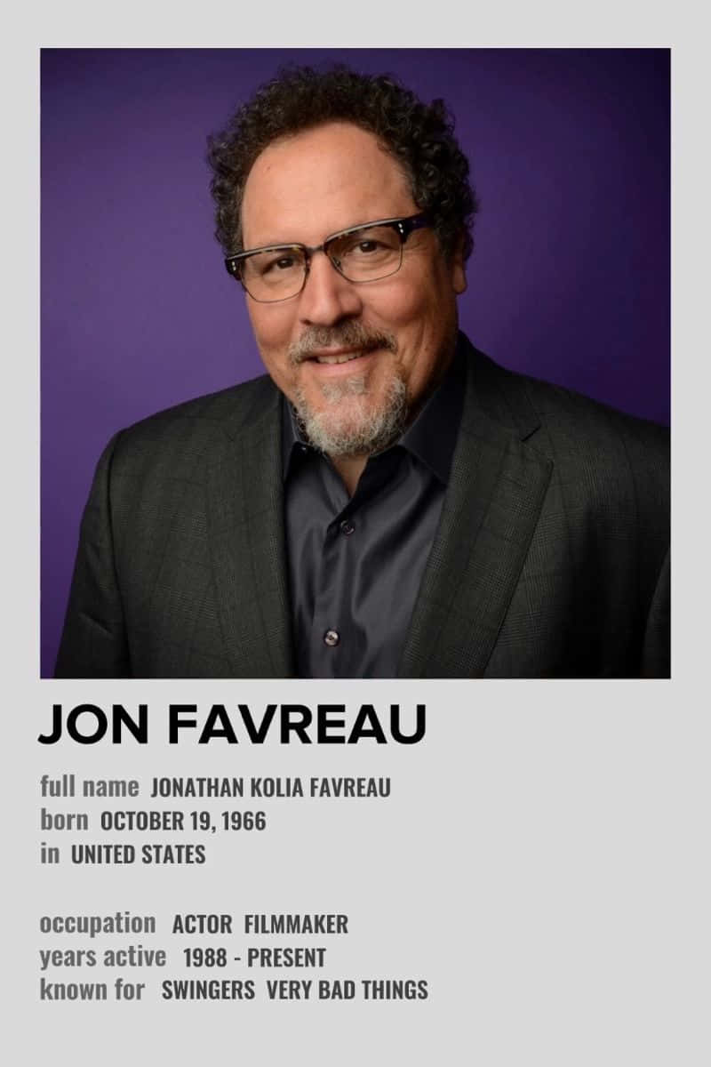 Jon Favreau, dark suit, purple background, SD Phone Wallpaper