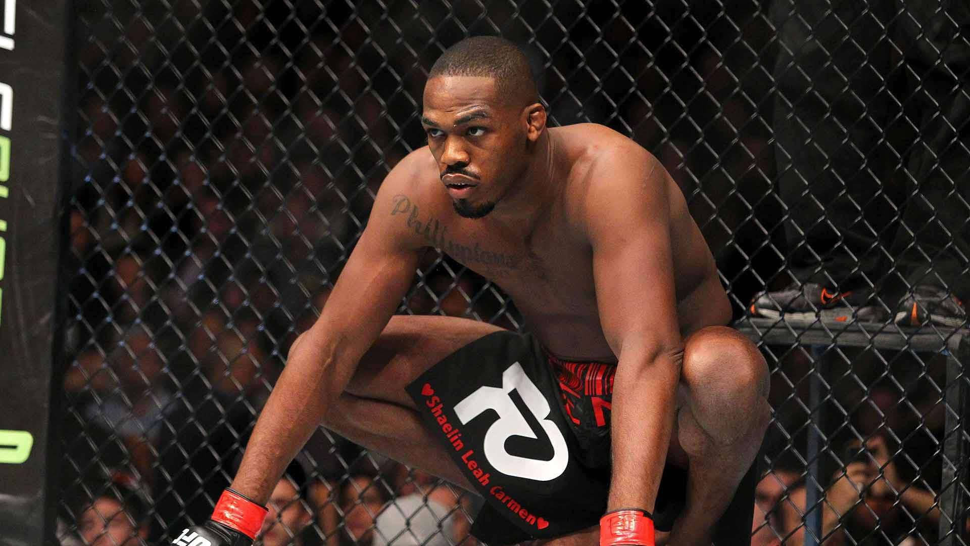 Jon Jones, cage, tattooed arm, Full HD Desktop Wallpaper