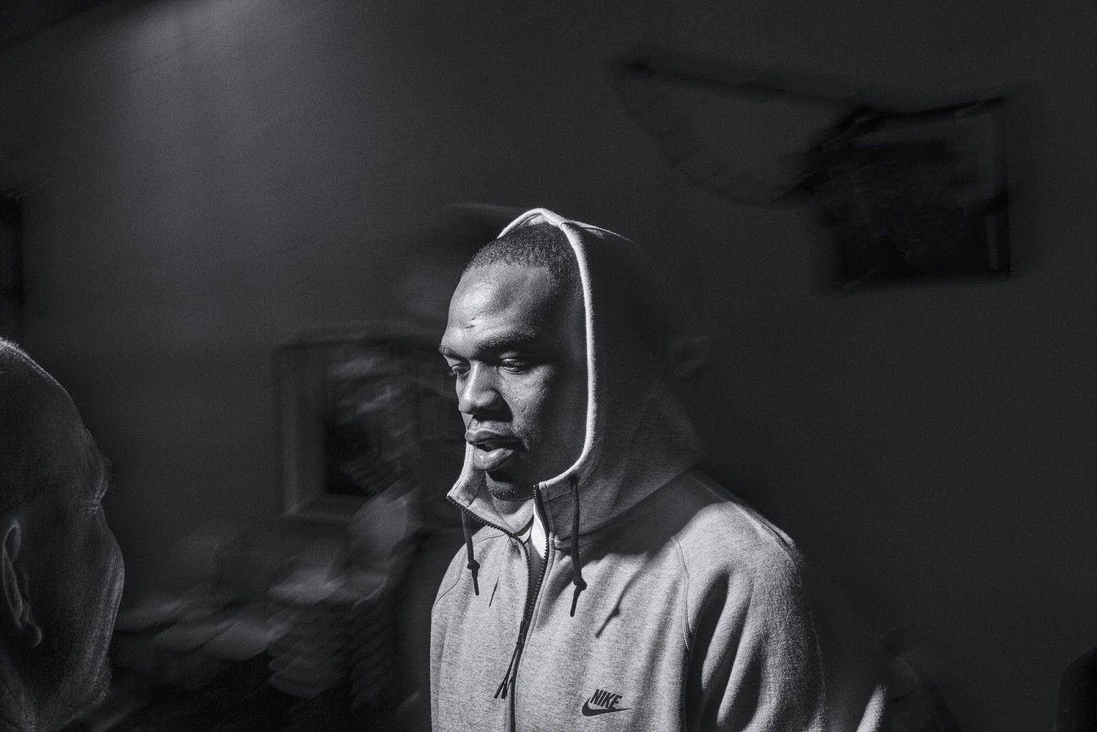 Jon Jones, hoodie, dim light, HD Desktop Wallpaper