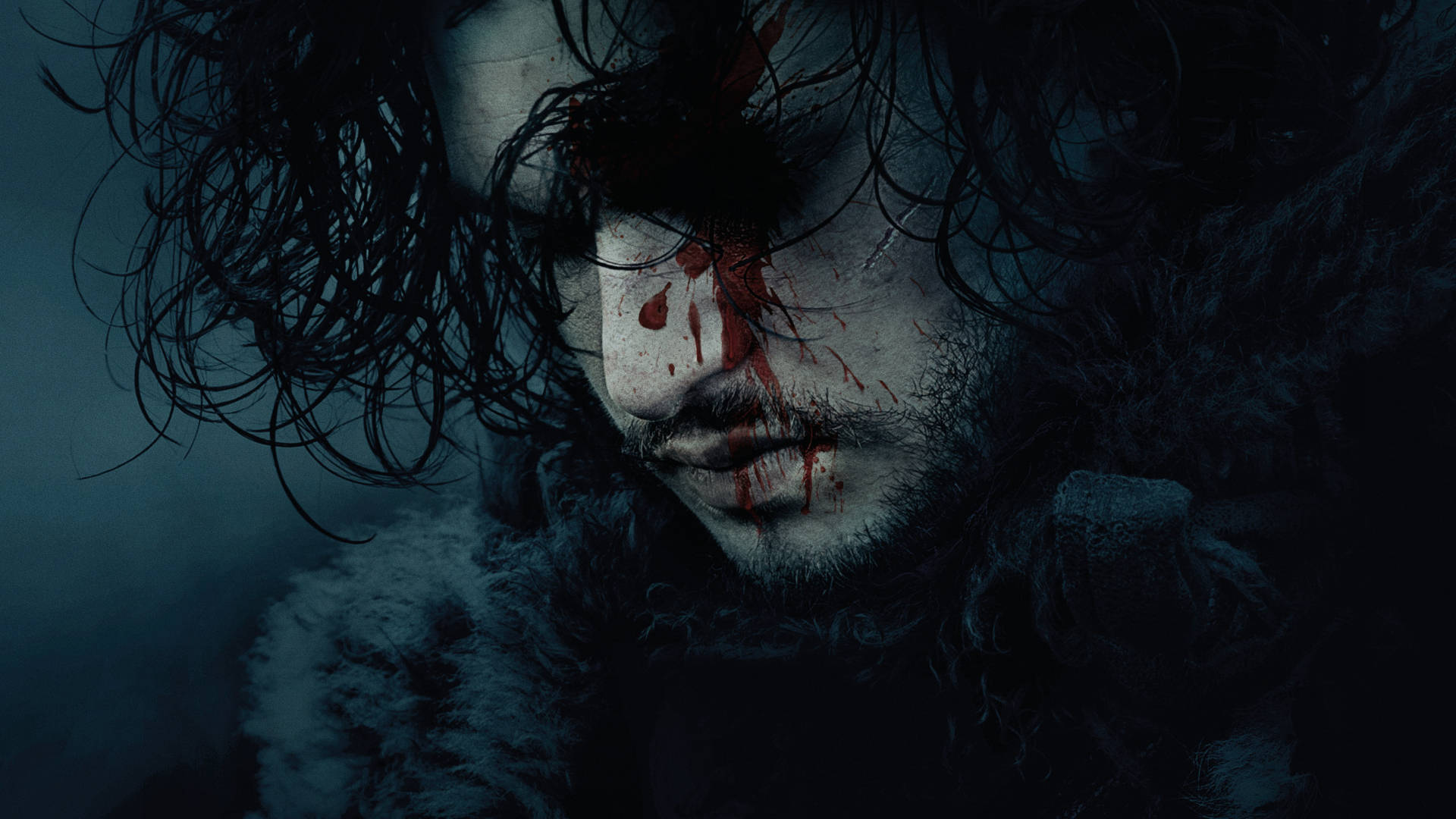 Jon Snow, Game Of Thrones, bruised face, Full HD Desktop Wallpaper