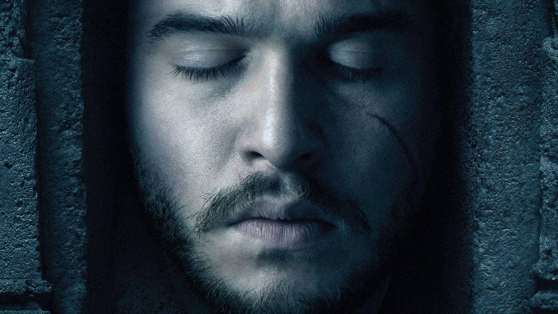Jon Snow, Game Of Thrones, closed eyes, Full HD Desktop Wallpaper