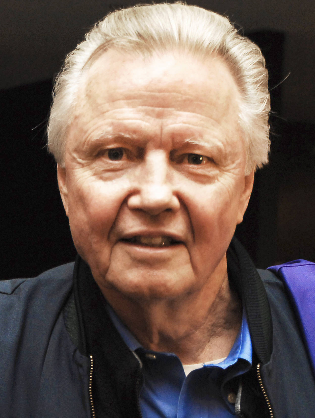 Jon Voight, white hair, blue jacket, HD Phone Wallpaper