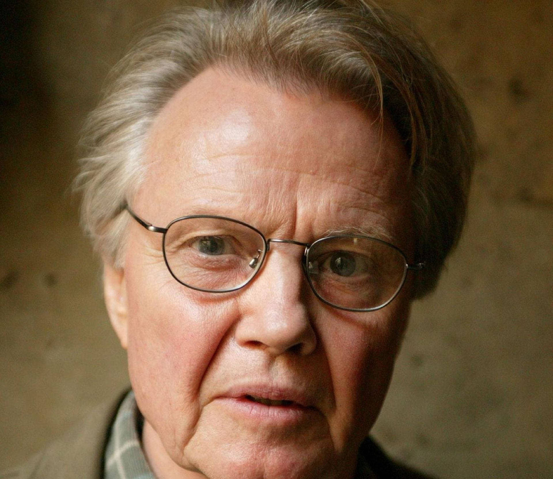 Jon Voight, gray hair, round glasses, Full HD Desktop Wallpaper