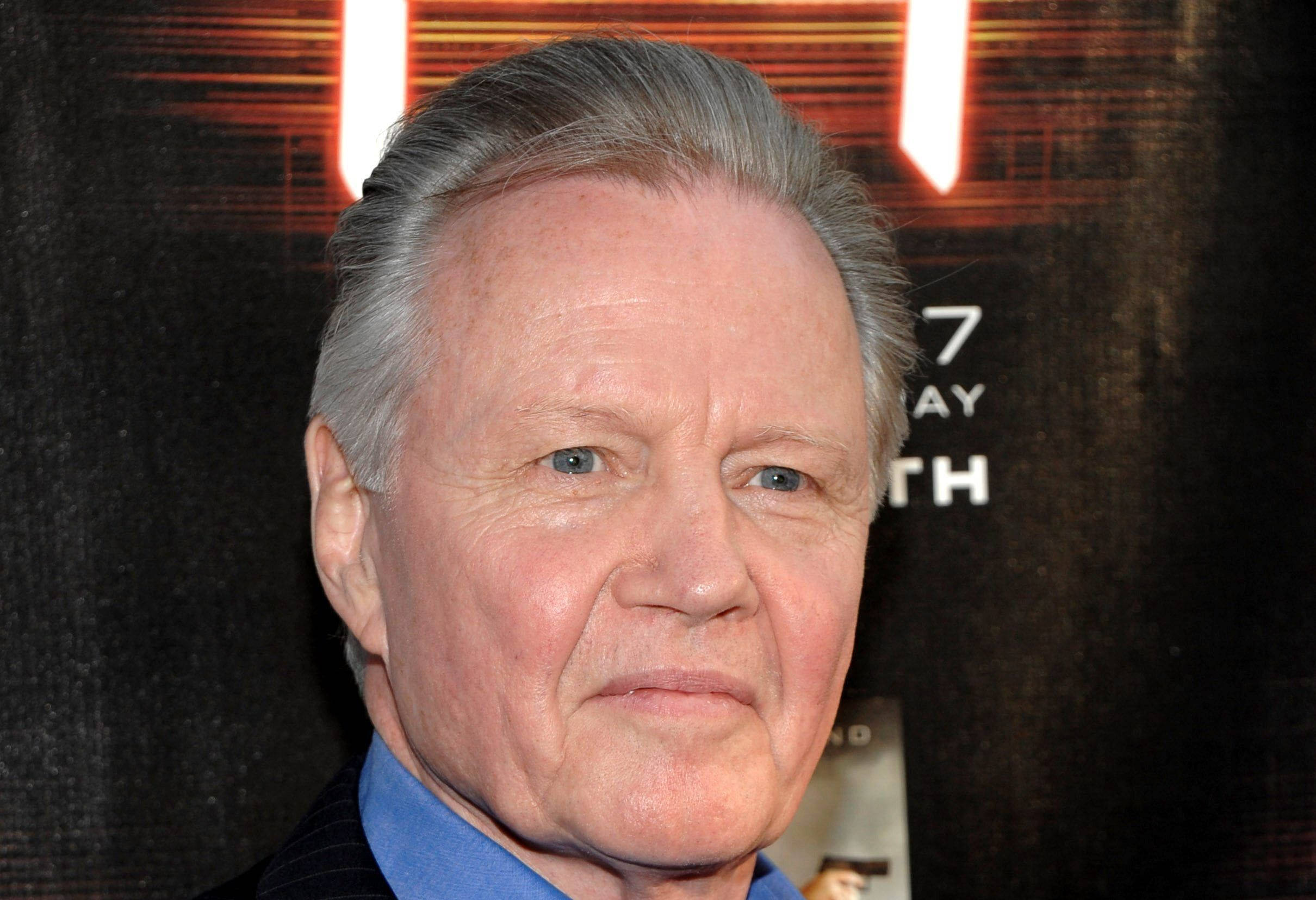 Jon Voight, blue shirt, dark suit, Full HD Desktop Wallpaper