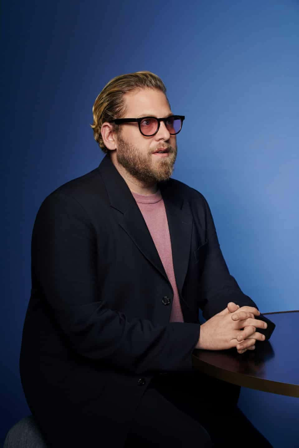 Jonah Hill, beard, glasses, HD Phone Wallpaper
