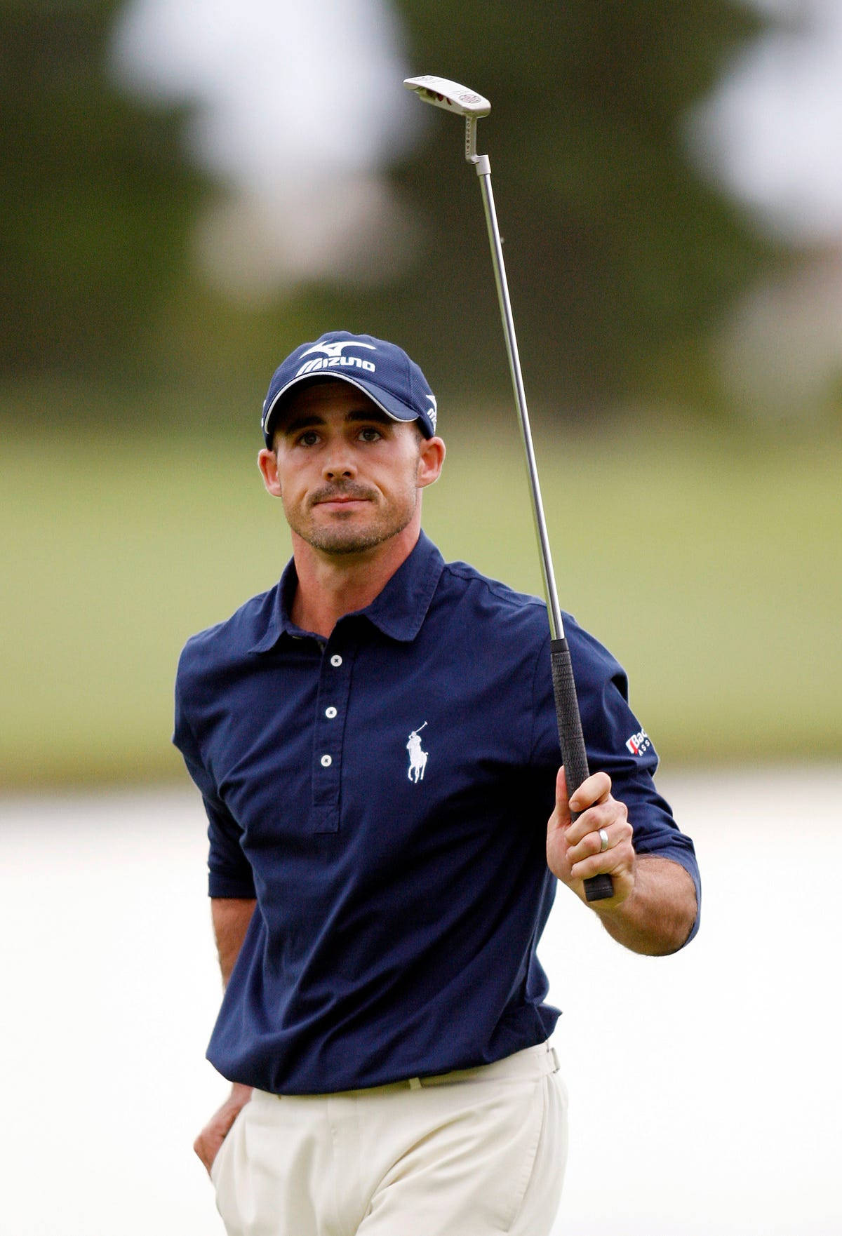 Jonathan Byrd, navy polo, cap, HD Phone Wallpaper