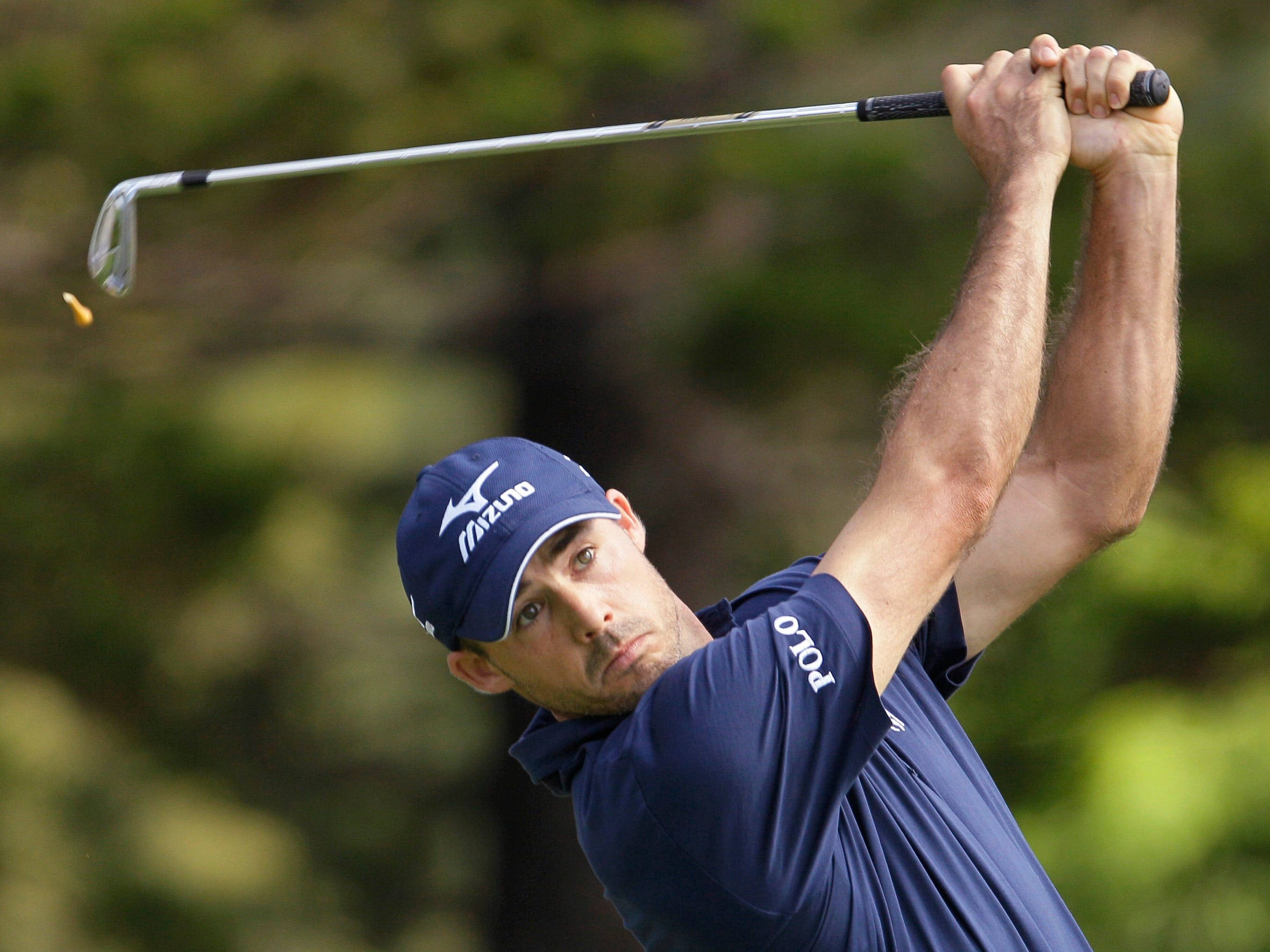 Jonathan Byrd, golf stance, blue cap, 2K Desktop Wallpaper
